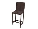 AZ Patio Heaters Bistro Patio Set in Dark Brown Wicker