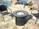 AZ Patio Heaters Faux Wood Tile Top Fire Pit