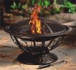 AZ Patio Heaters Wood Burning Fire Pit with Scroll Design