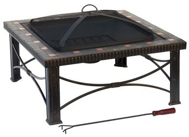 AZ Patio Heaters 30" Slate Tile Fire Pit