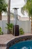 AZ Patio Heaters Glass Tube Patio Heater in Hammered Bronze