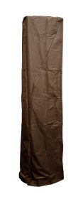 AZ Patio Heaters Square Glass Tube Patio Heater Cover in Mocha