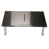 Heat Warden Rectangle Fire Pit Heat Deflector in Stainless Steel