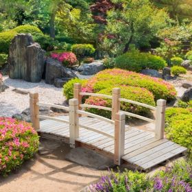 5 ft Wooden Garden Bridge Arc Footbridge