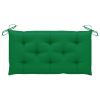 Garden Bench Cushion Green 39.4"x19.7"x2.8" Fabric