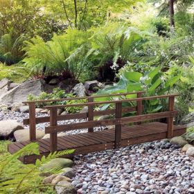 5 ft Wooden Garden Bridge Arc Footbridge ( Amazon Shipping)(Prohibited by WalMart)