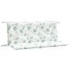 Garden Bench Cushions 2pcs Leaf Pattern 47.2"x19.7"x2.8" Fabric