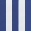 Garden Bench Cushions 2pcs Blue&White Stripe 78.7"x19.7"x2.8" Fabric