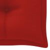 Garden Bench Cushion Red 78.7"x19.7"x2.8" Fabric