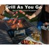 Modernisation Square BBQ Grill Outdoor Heater Garden Outdoor Fireplace Portable Fire Pit Contracted Barbecue Brazier Wood Stove