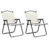 2-piece Folding Outdoor Chair for Indoor, Outdoor Camping, Picnics, Beach,Backyard, BBQ, Party, Patio, Beige