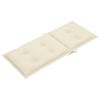 Garden Chair Cushions 2 pcs Cream 47.2"x19.7"x2.8"