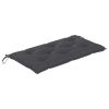 Garden Bench Cushion Anthracite 39.4"x19.7"x2.8" Fabric