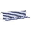 Garden Bench Cushions 2pcs Blue&White Stripe 78.7"x19.7"x2.8" Fabric