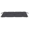 Garden Bench Cushion Anthracite 39.4"x19.7"x2.8" Fabric