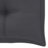 Garden Bench Cushion Anthracite 39.4"x19.7"x2.8" Fabric