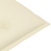 Garden Chair Cushions 2 pcs Cream 47.2"x19.7"x2.8"