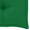 Garden Bench Cushion Green 39.4"x19.7"x2.8" Fabric