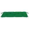 Garden Bench Cushion Green 39.4"x19.7"x2.8" Fabric